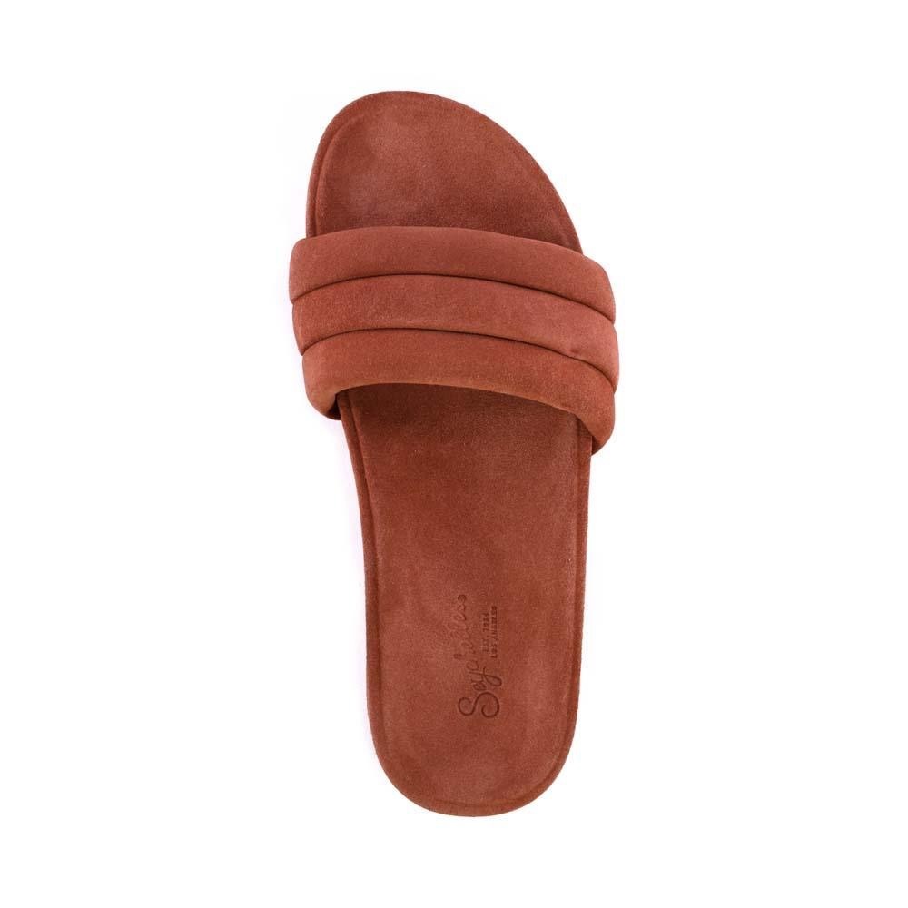 BRAND NEW: Seychelles Low Key Slide in Suede Terracotta
